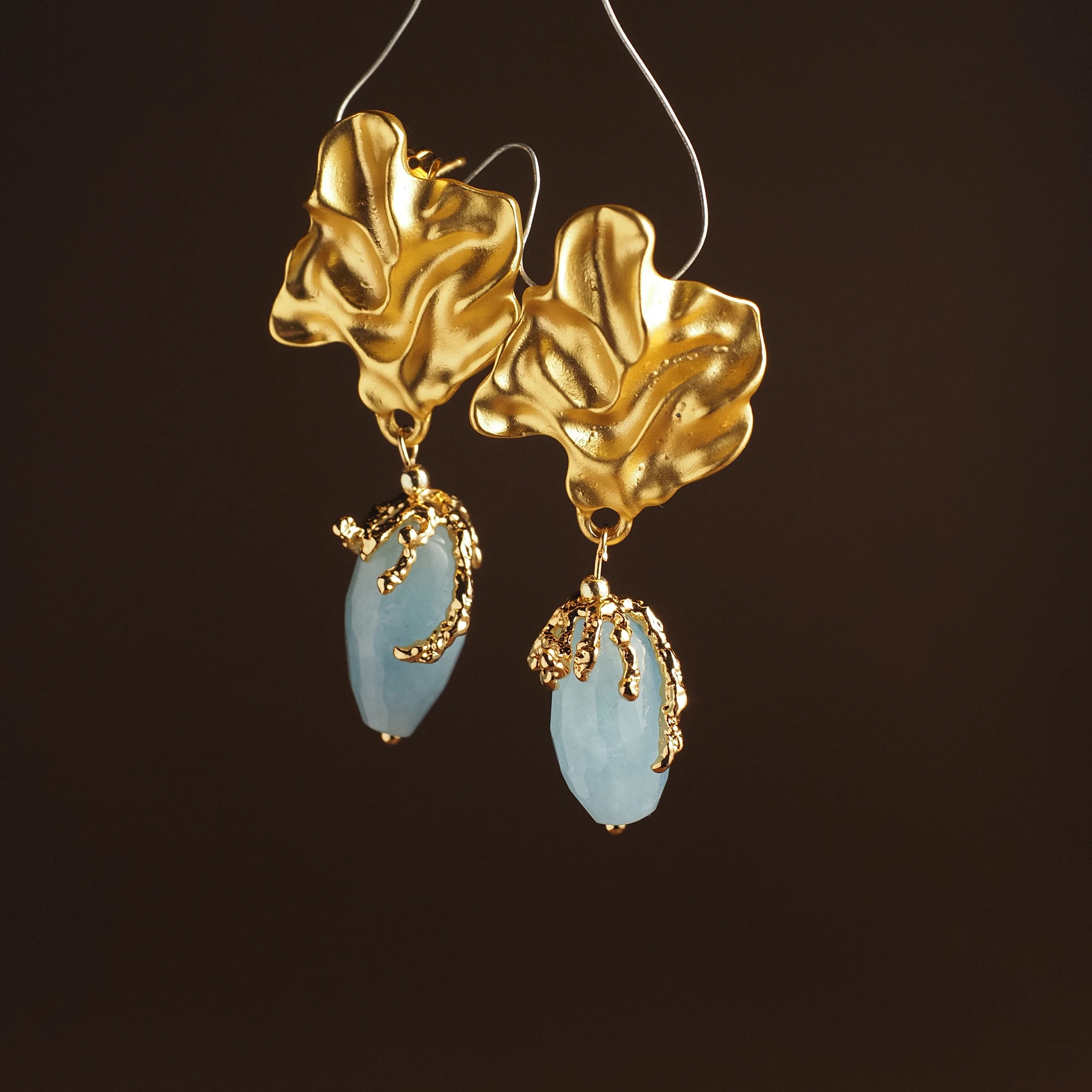 Серьги из Аквамарина