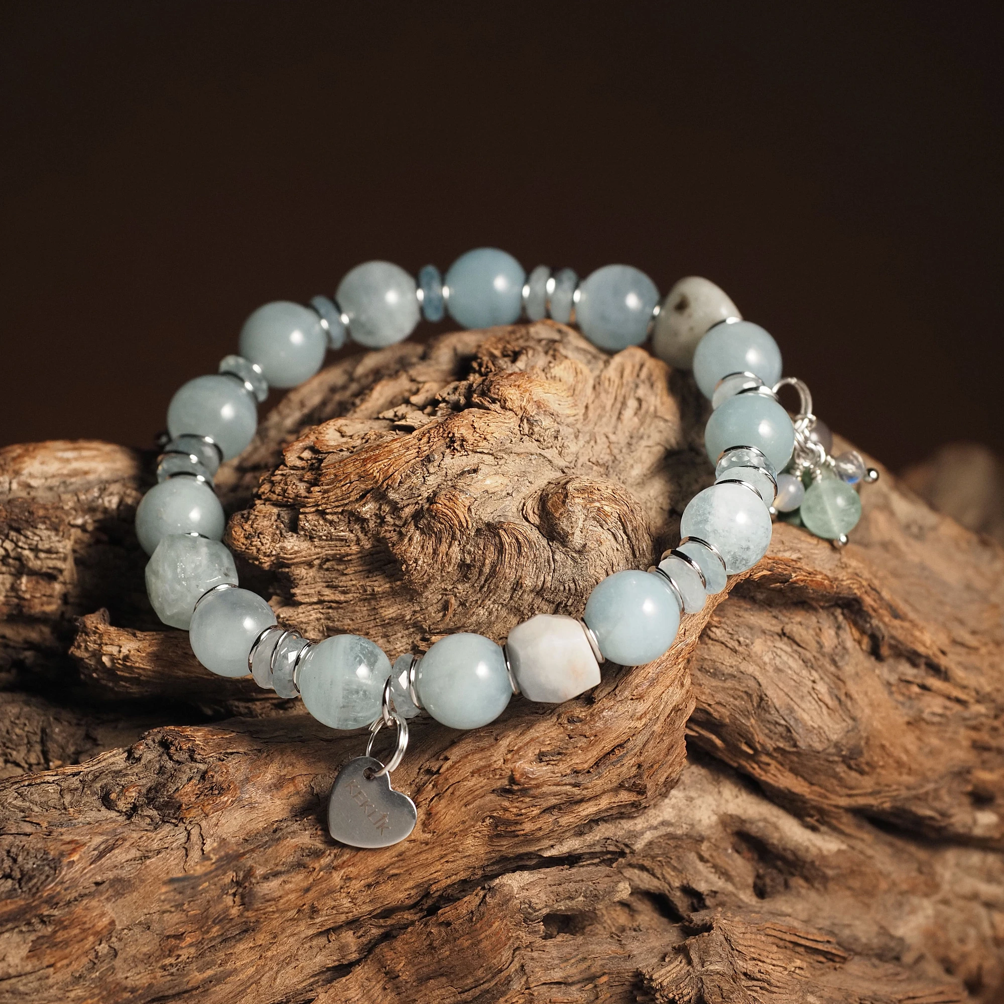 Браслет женский из Аквамарина №2