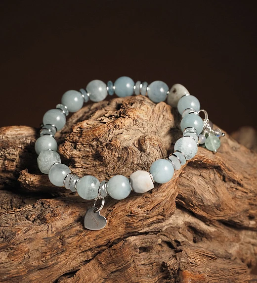 Браслет женский из Аквамарина №2