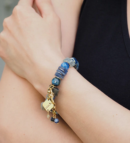 Браслет женский из Кианита