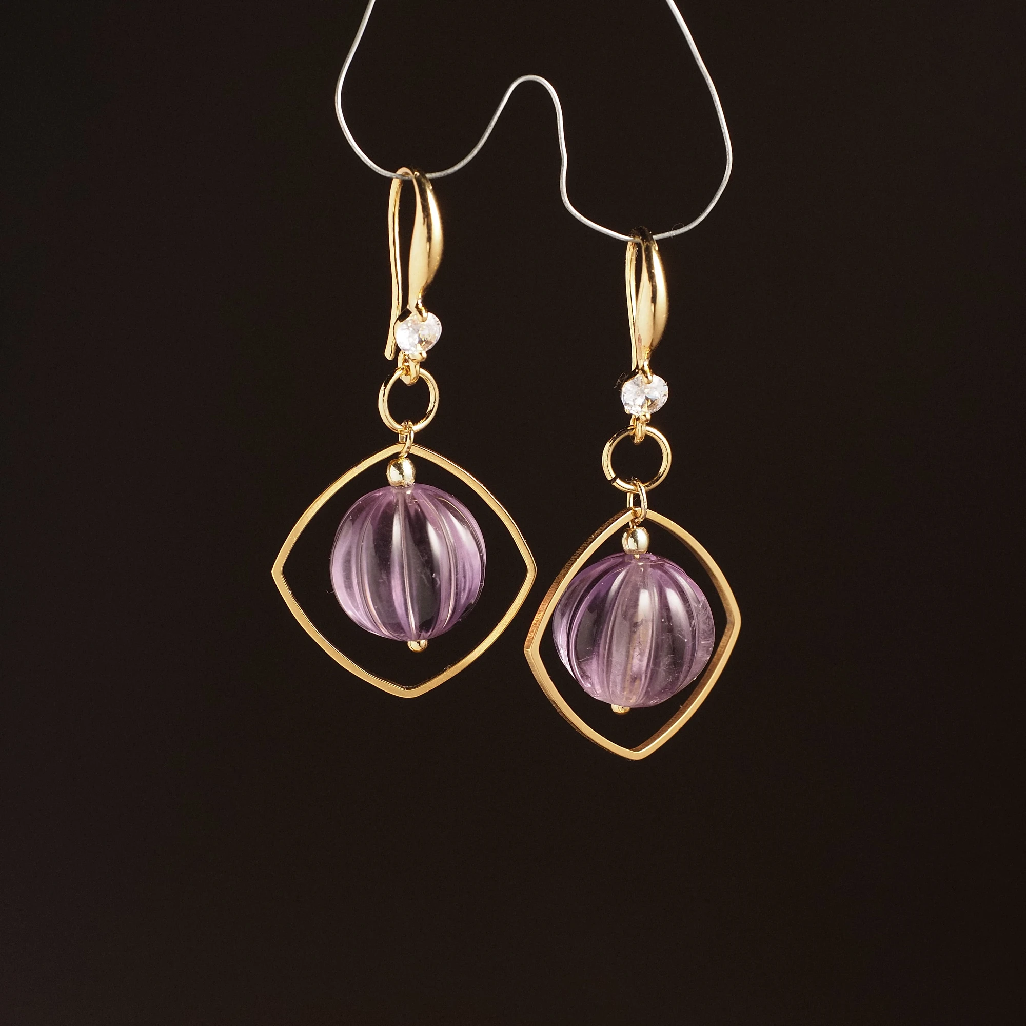 Серьги из Аметиста