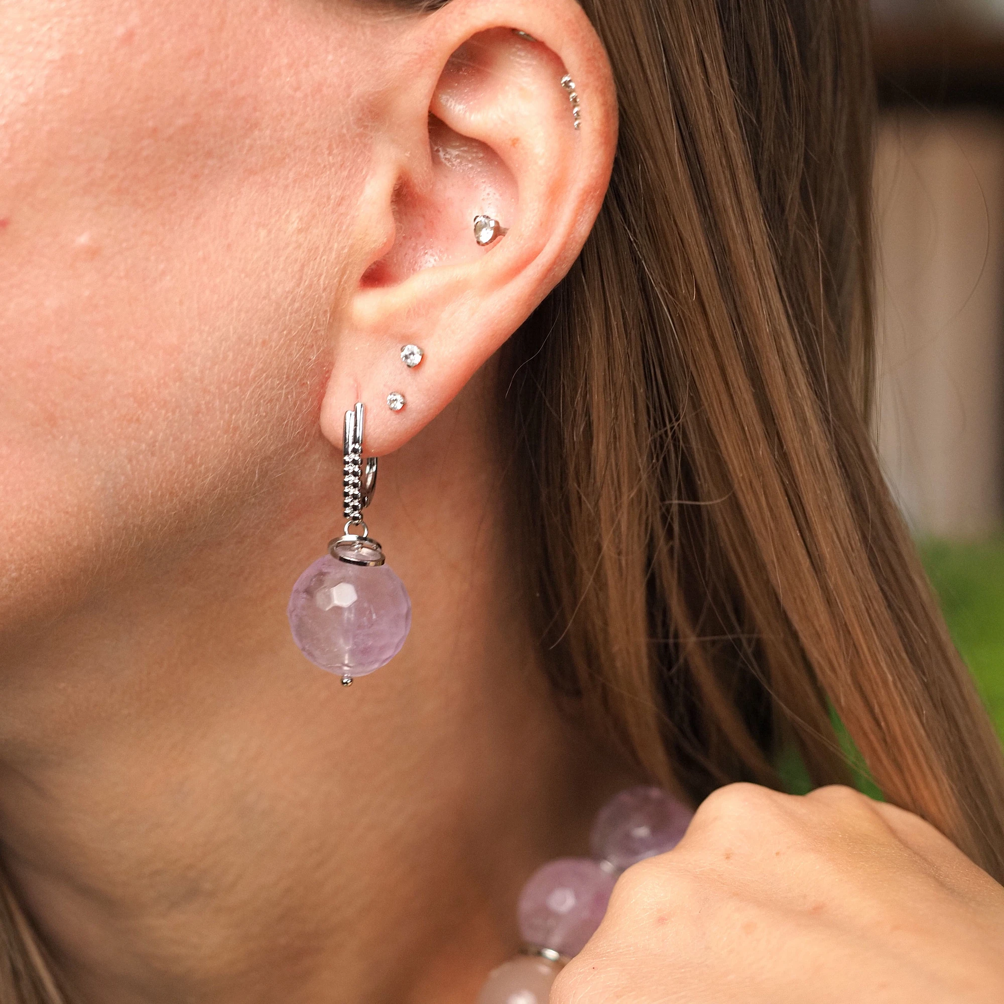 Серьги из Аметиста №1