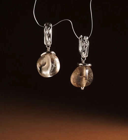 Серьги из Раухтопаза №2