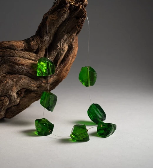 Чокер женский из Аквакварца №1