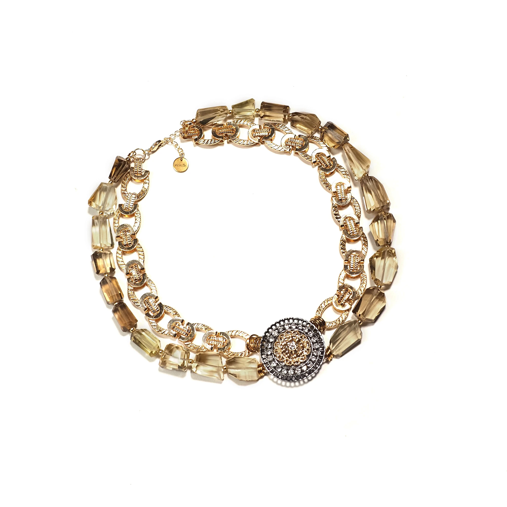 Чокер женский из Раухтопаза