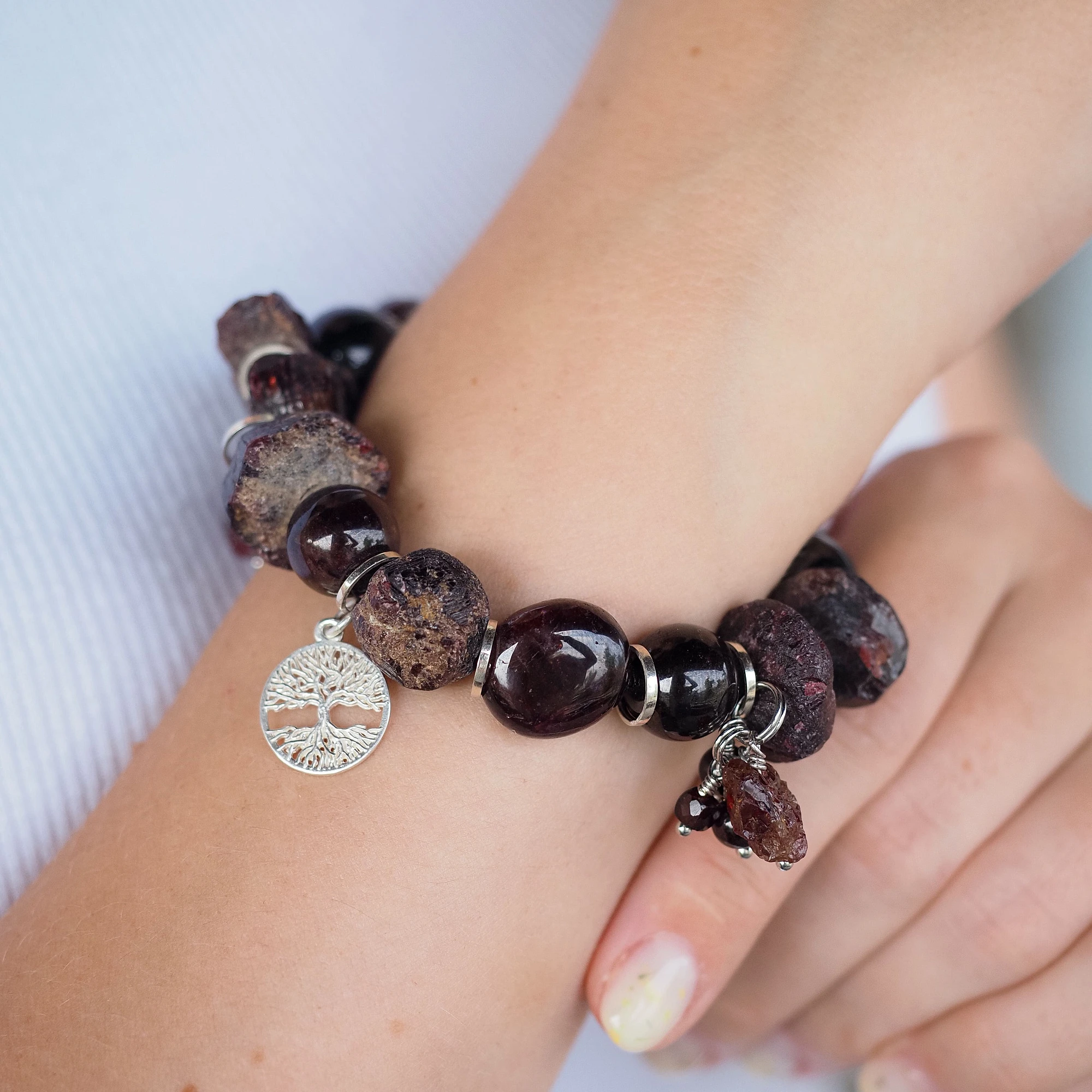 Браслет женский из Граната №4