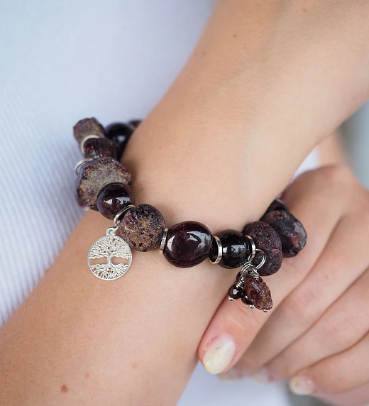 Браслет женский из Граната №4