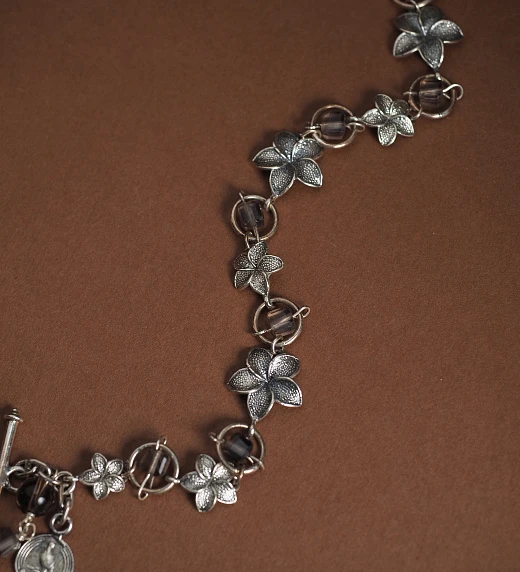 Браслет женский из Раухтопаза №14