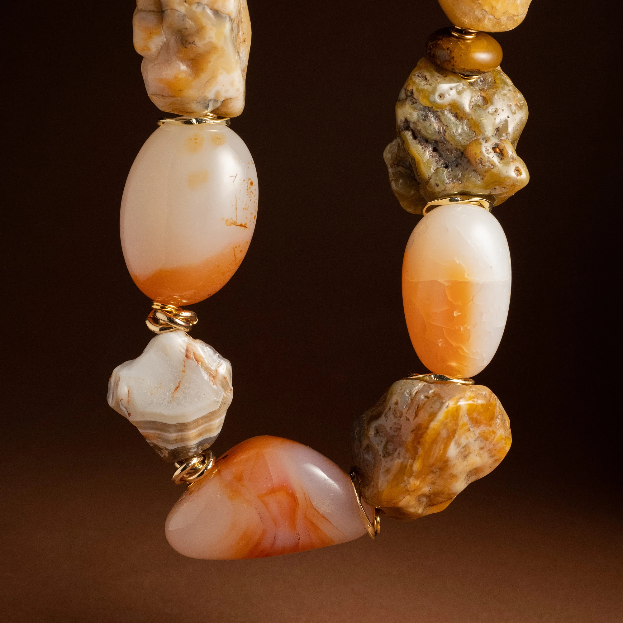 Чокер женский из Агата №4