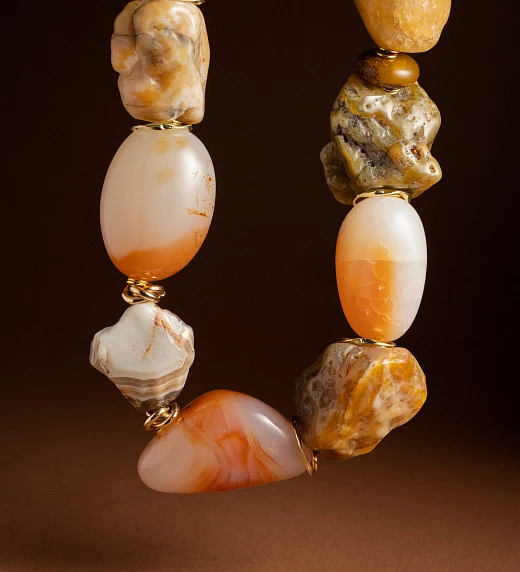 Чокер женский из Агата №4