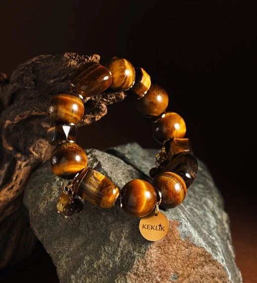 Браслет женский из Тигрового глаза