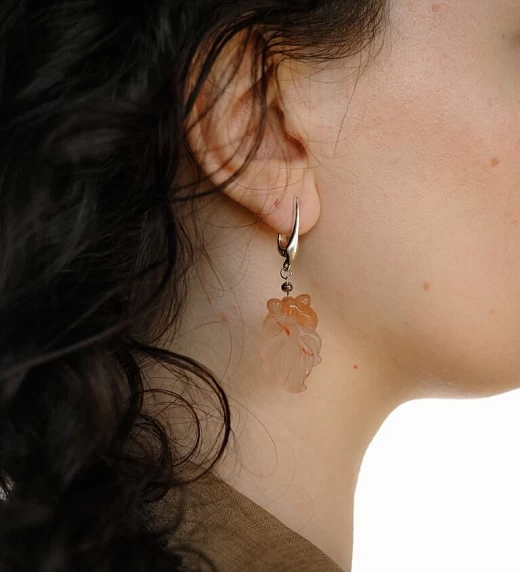 Серьги из Сердолика №1