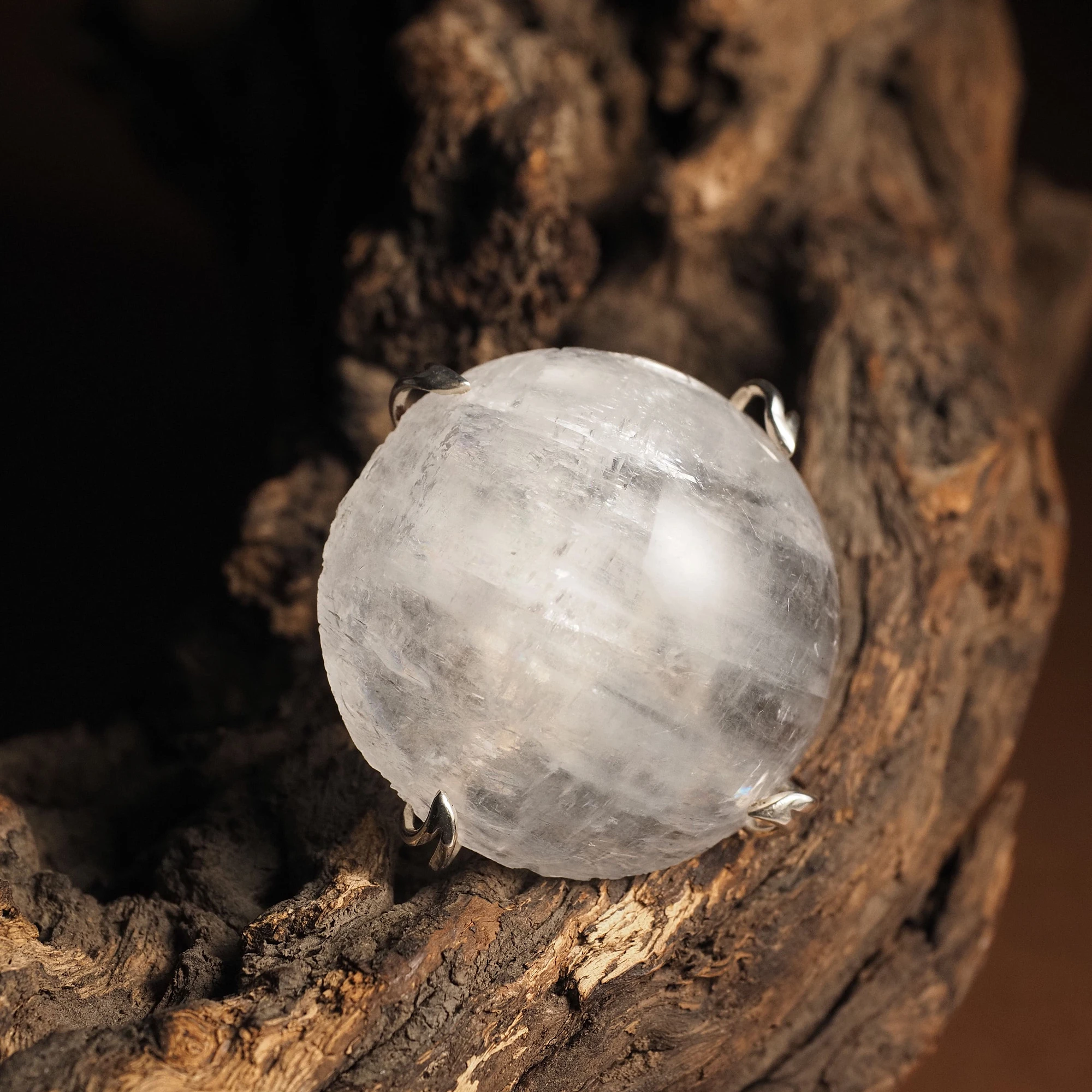 Кольцо из Розового кварца