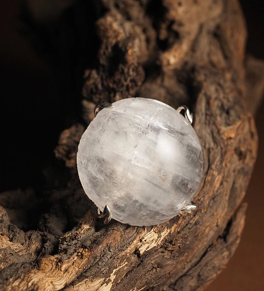 Кольцо из Розового кварца