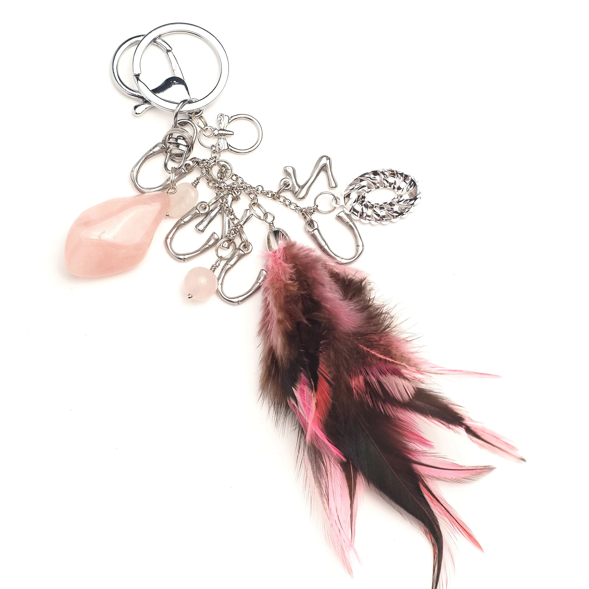 Брелок из Розового кварца