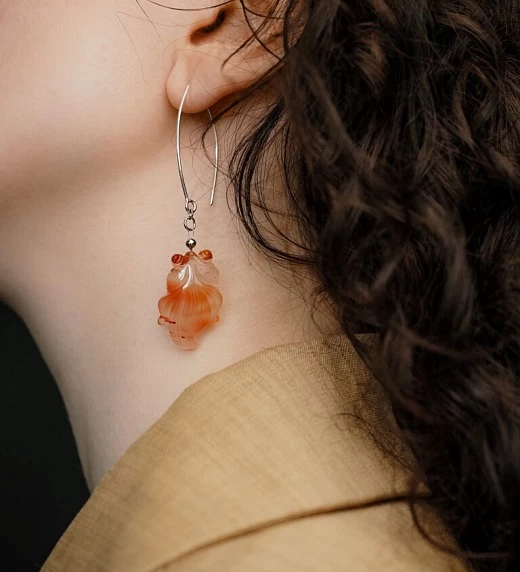 Серьги из Сердолика №2