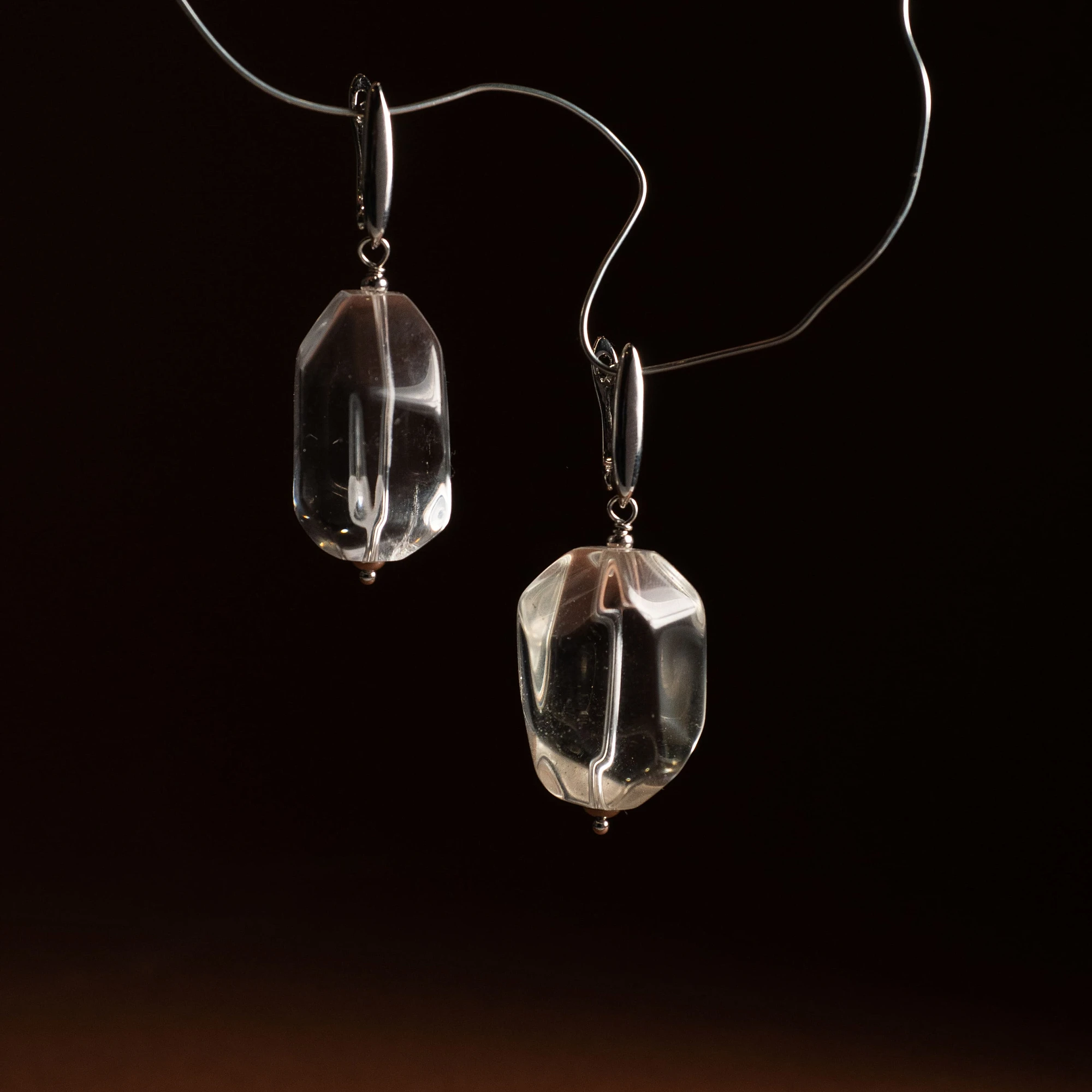 Серьги из Горного хрусталя №2