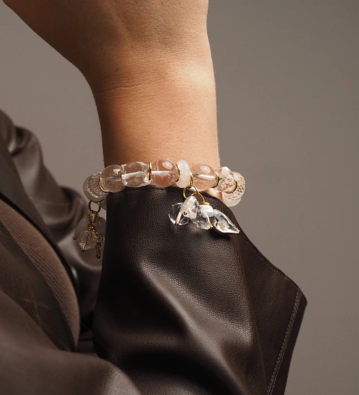 Браслет из Горного хрусталя женский №15