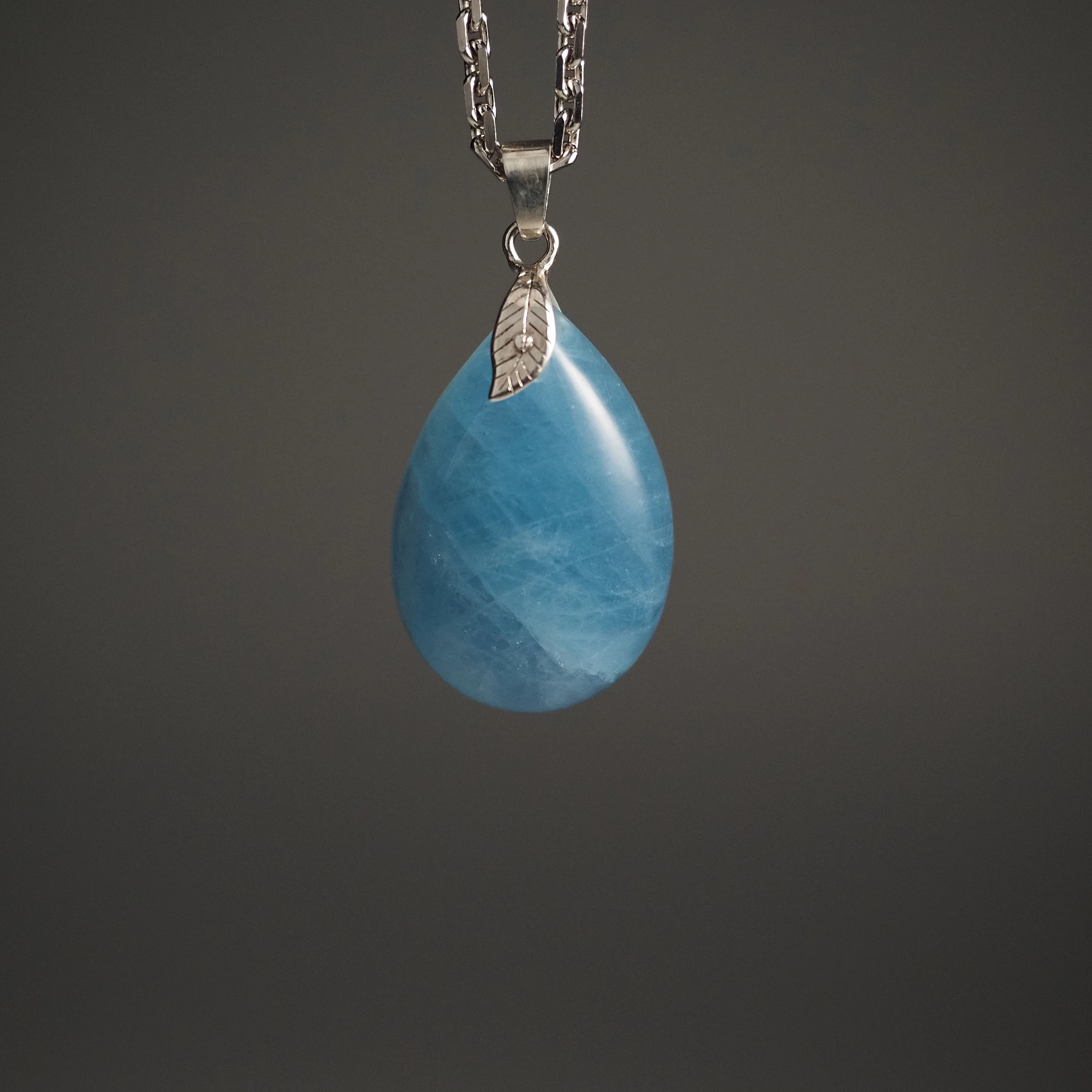 Кулон из Аквамарина с цепочкой №1