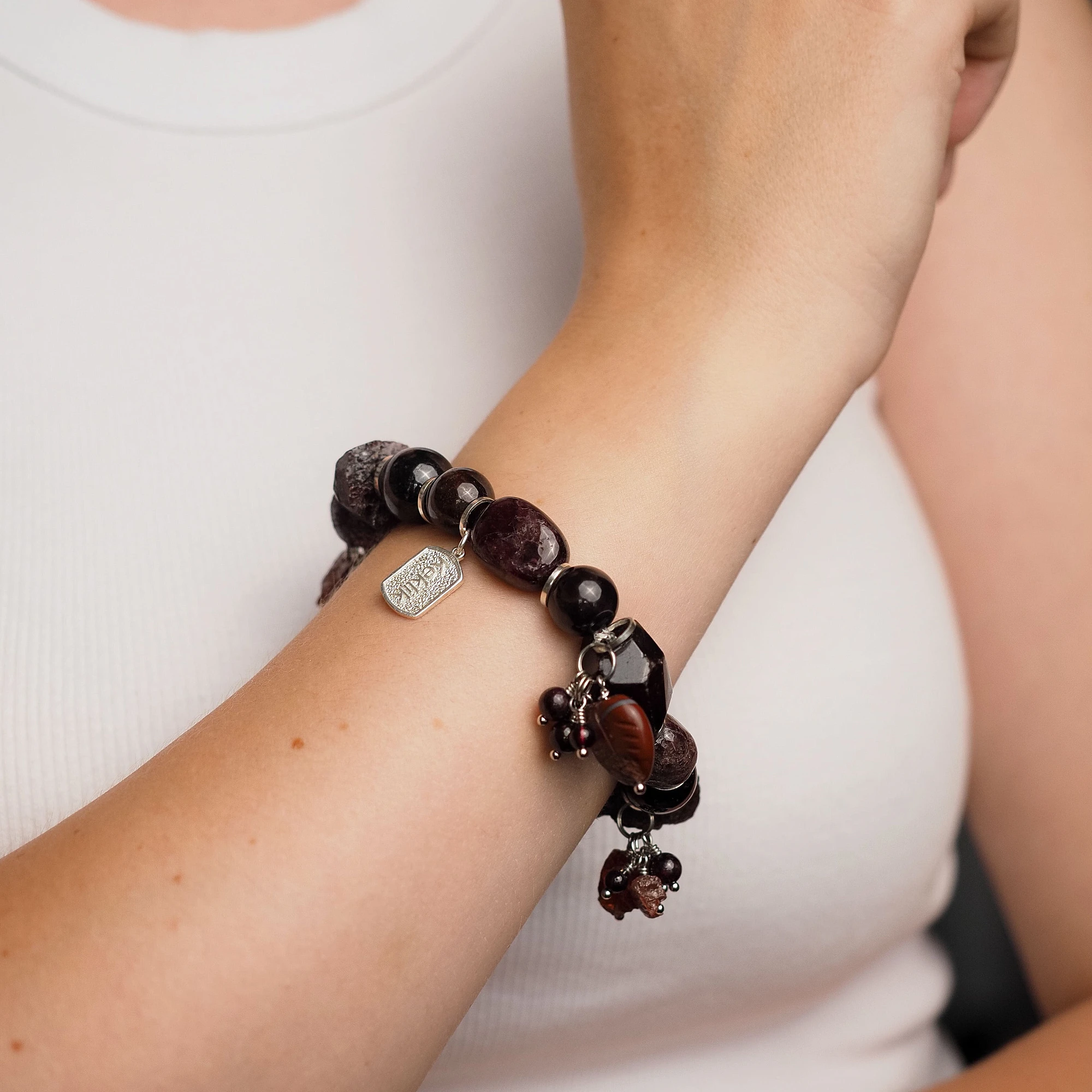 Браслет женский из Граната №4