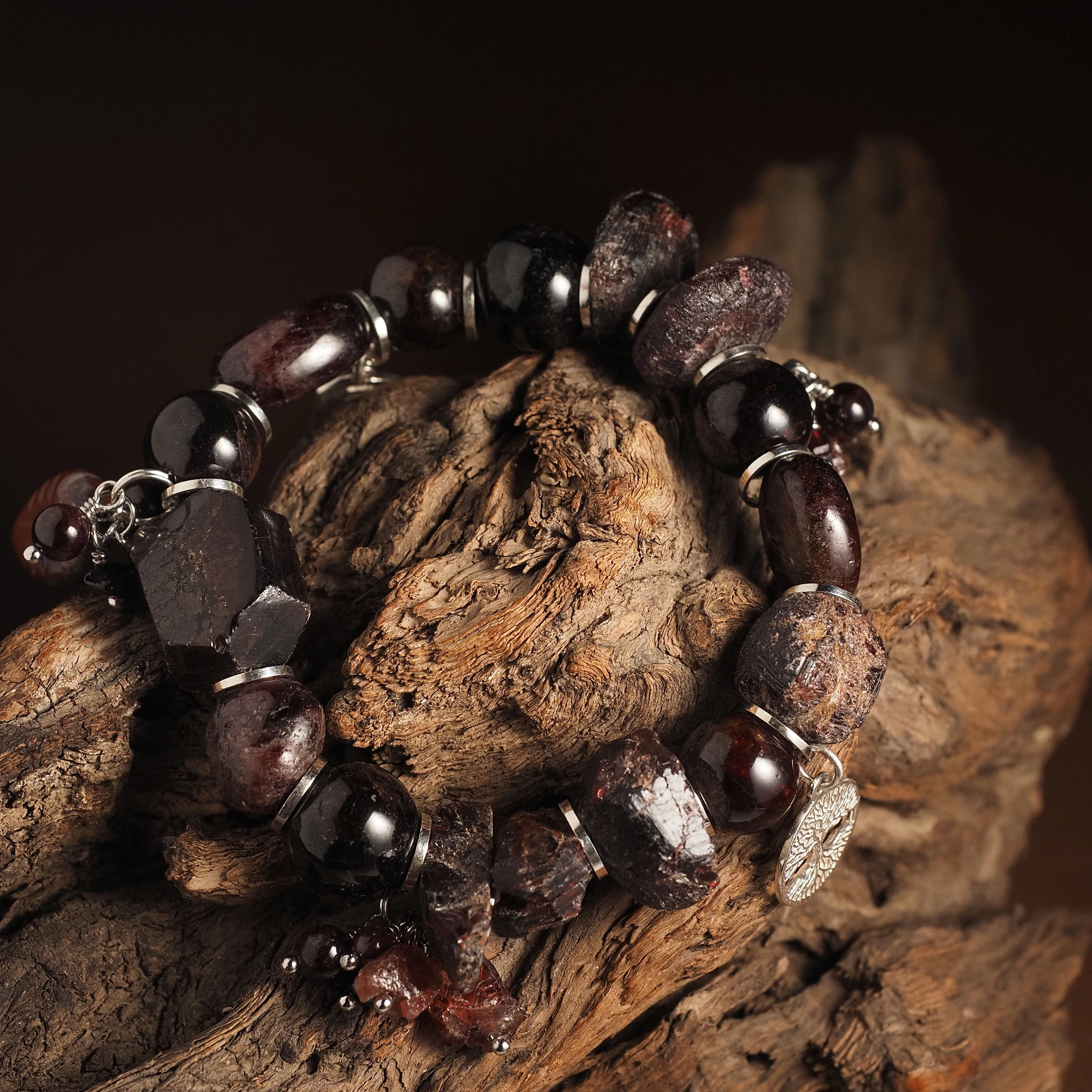 Браслет женский из Граната №4