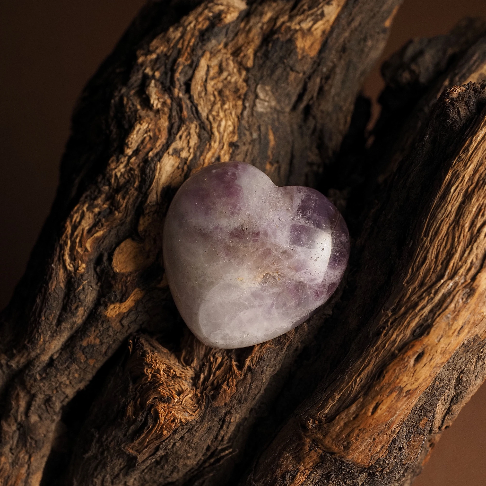 Каменное сердце из Аметиста