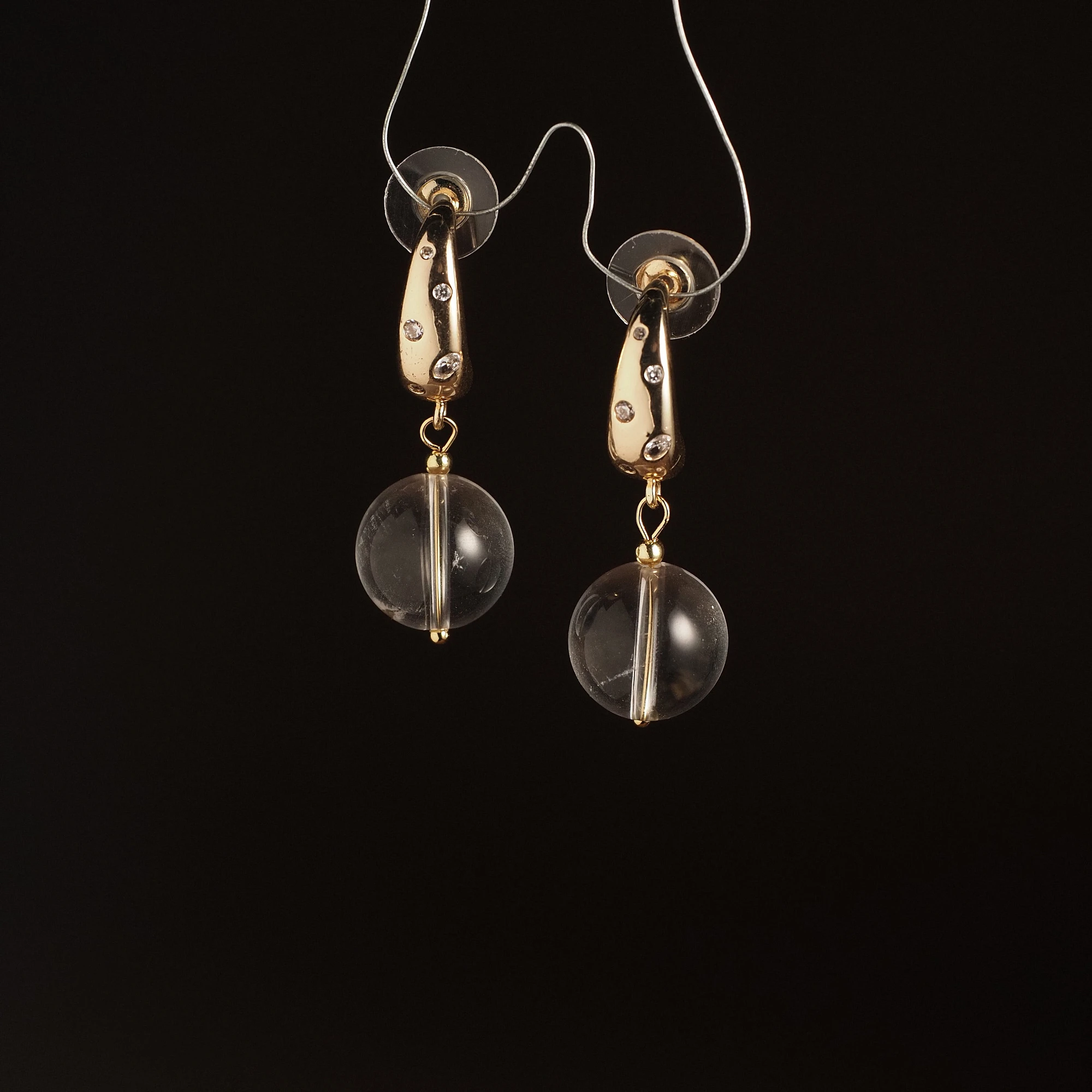 Серьги из Горного хрусталя №25