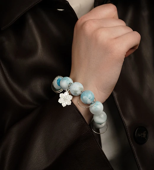 Браслет женский из Ларимара