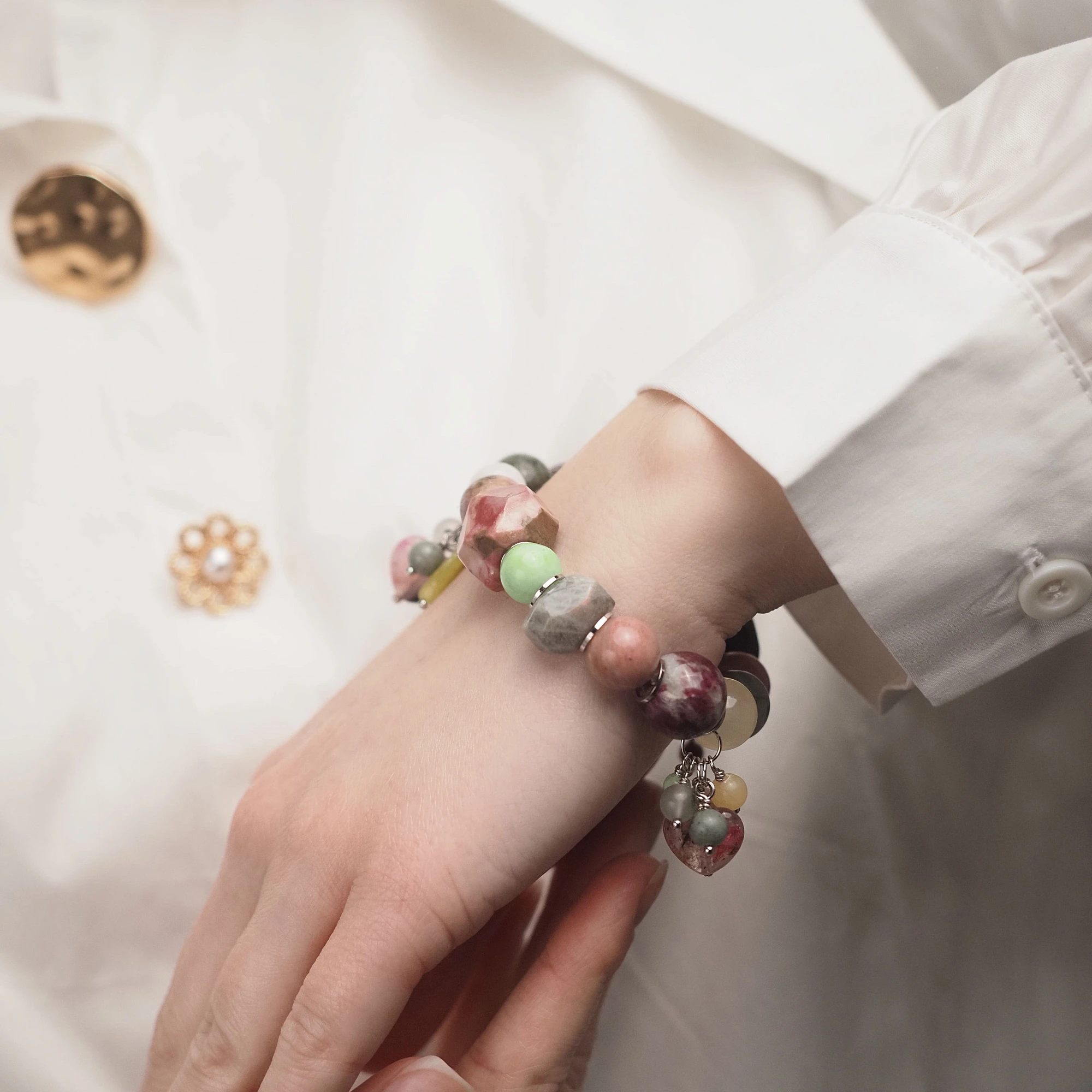 Аспектовый браслет «Открытое сердце» №2