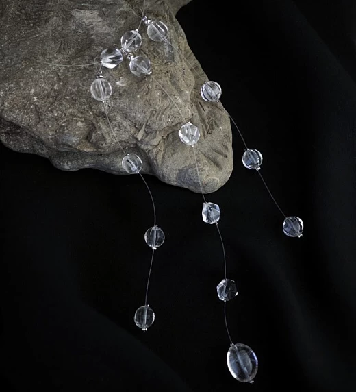 Чокер женский из Горного хрусталя №1