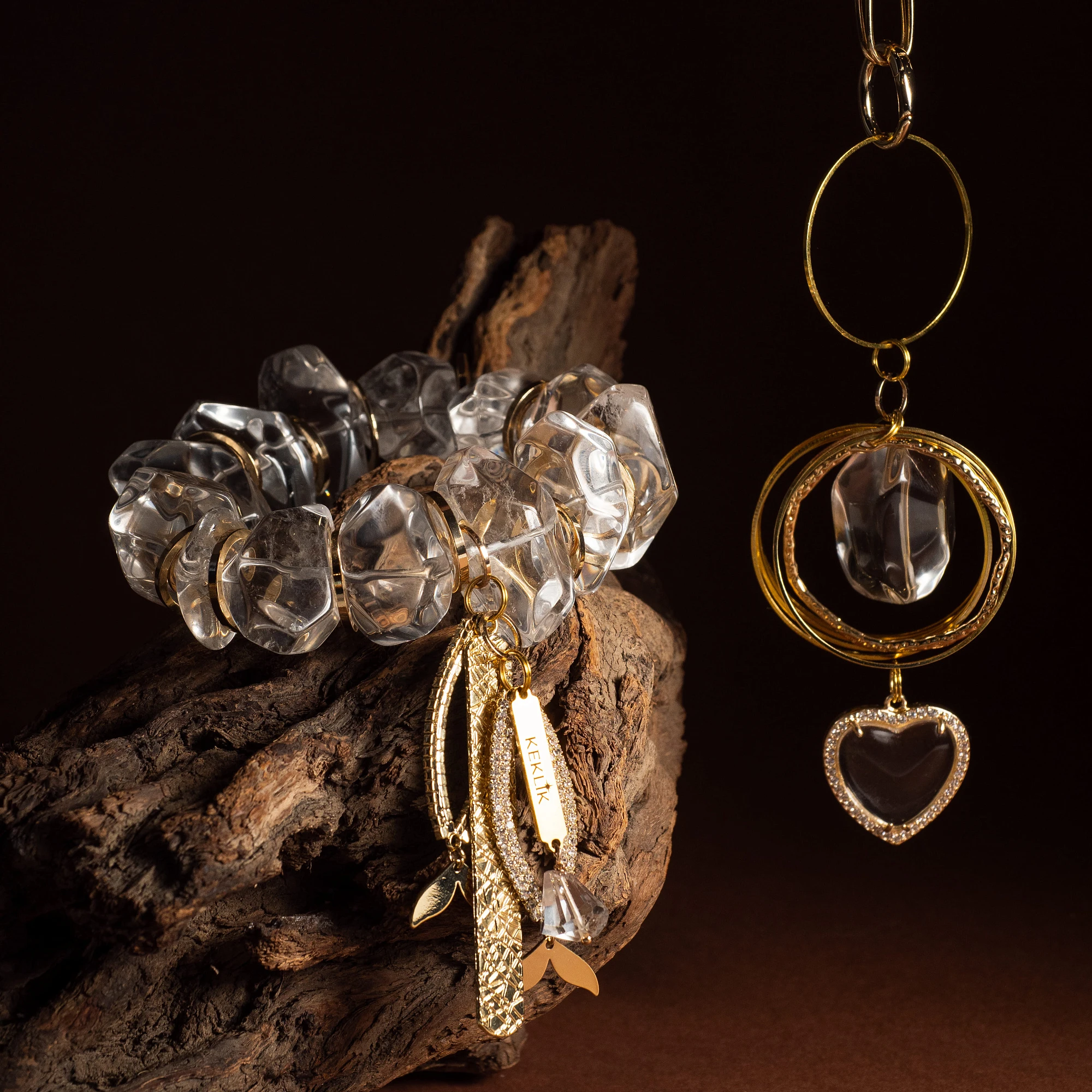 Подвеска из Горного хрусталя №1