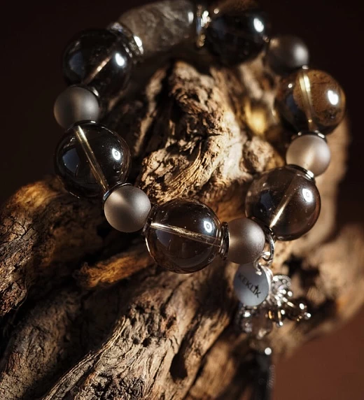 Браслет женский из Раухтопаза №7