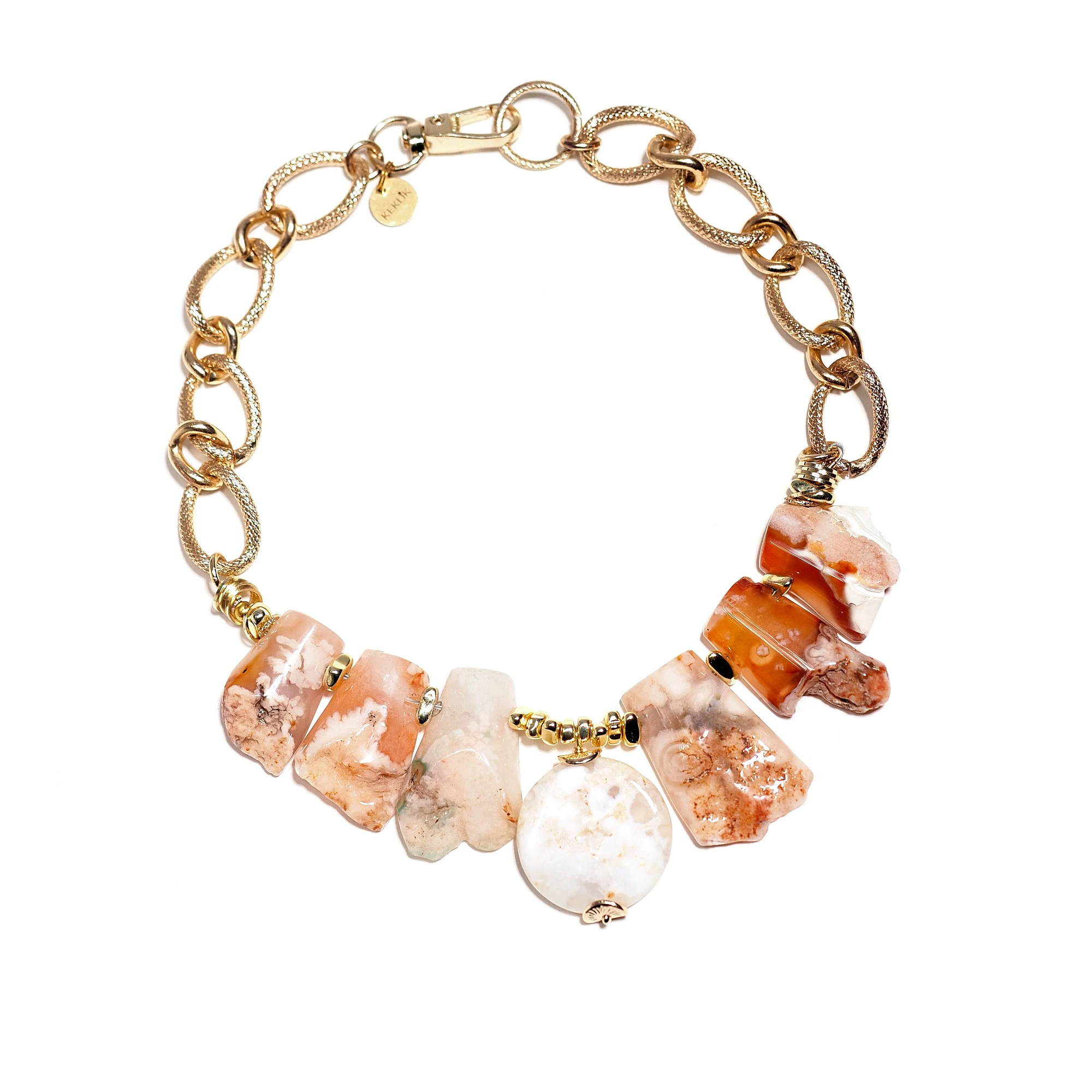 Колье из Сакурового Агата