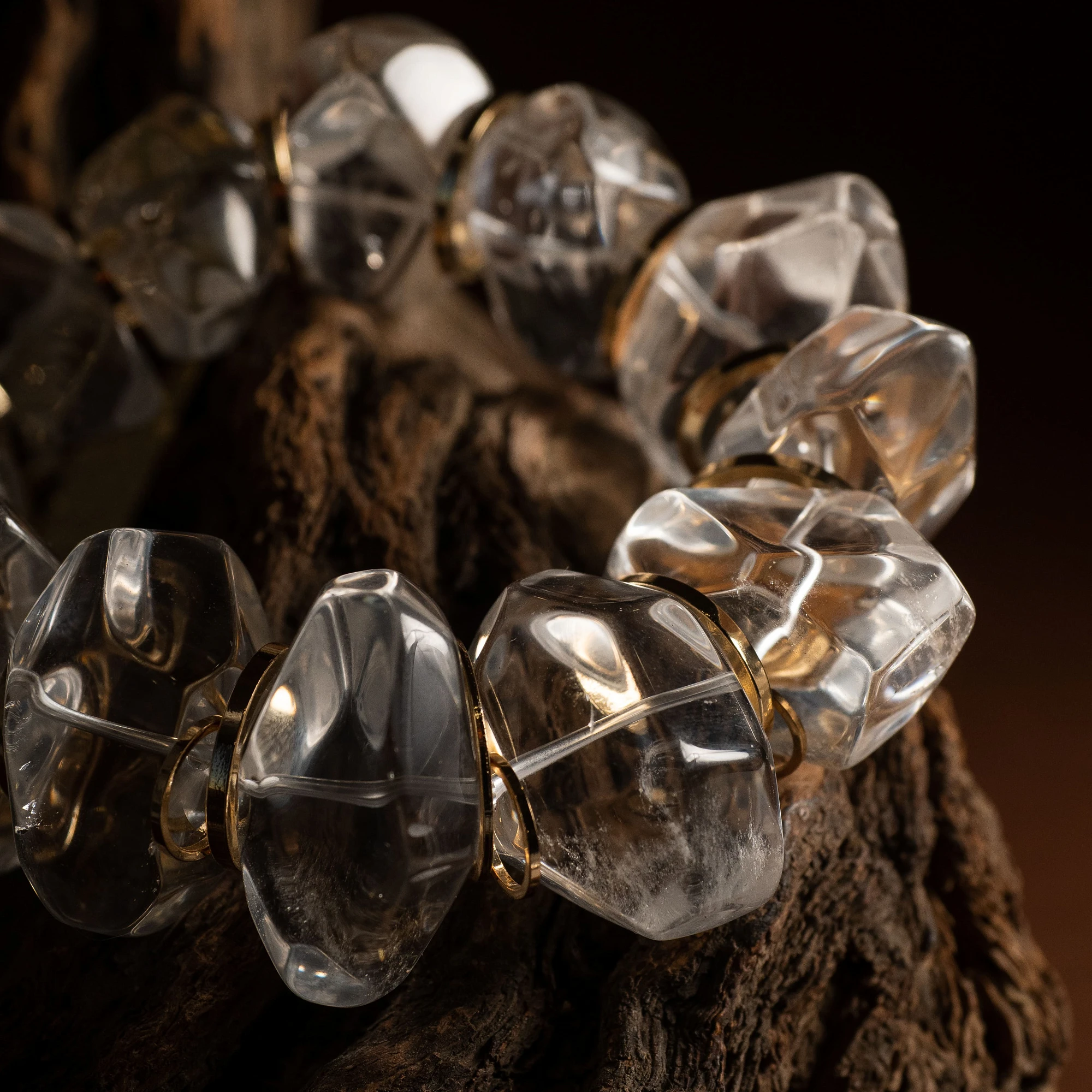 Браслет женский из Горного хрусталя №2